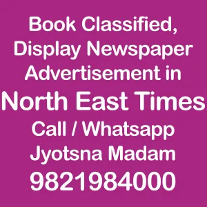 book newspaper ad in The North East Times online
